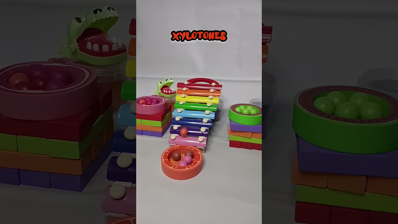Magical Xylophone Sounds With Marble Balls 🎶