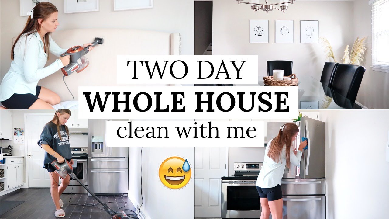 *NEW* TWO DAY WHOLE HOUSE CLEAN WITH ME | CLEANING MOTIVATION