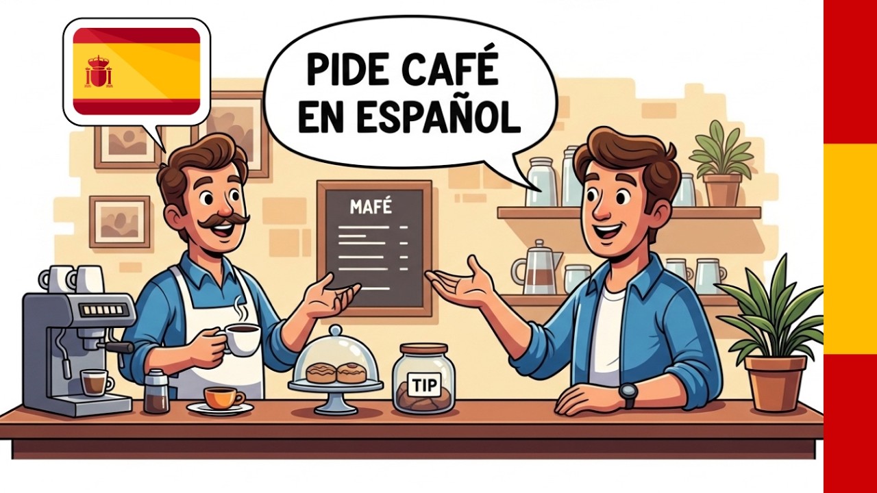 Habla Español Podcast: Pedir una Bebida en una Cafetería en Español | Aprende Español Conversacione