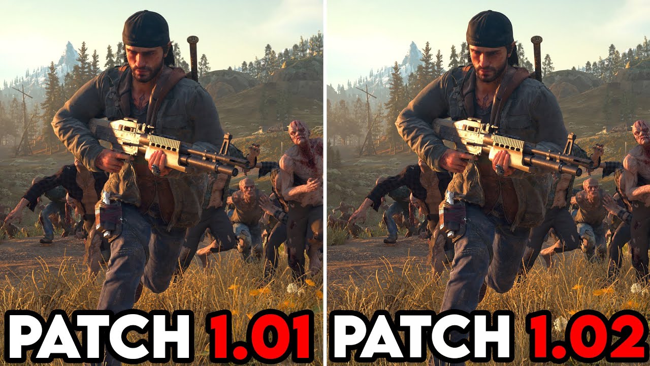 Days Gone - Patch (1.01 vs 1.02) - Comparison Test