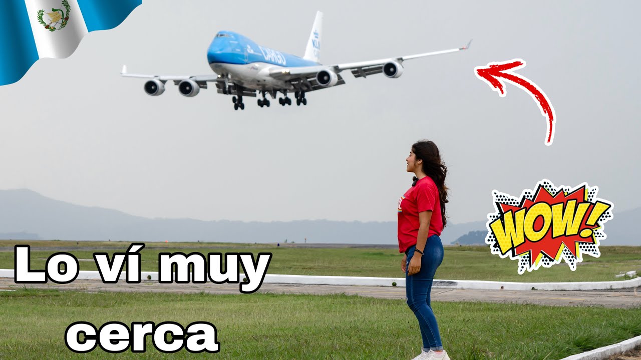 Así es el AVIÓN MÁS GRANDE en el AEROPUERTO LA AURORA en GUATEMALA 🇬🇹 | 4K | Celinaz El Salvador