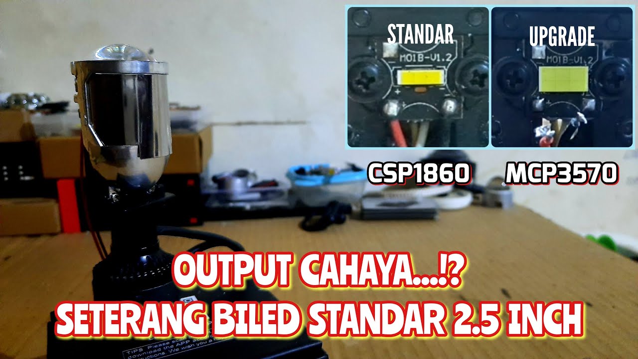 SEMPAT RAGU...⁉️ Cara Upgrade Mini Biled H4 Emitter Standar CSP1860