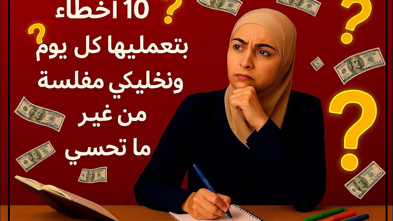 تعالى اقولك بتعملى ايه غلط يخليكى مفلسه 🤔