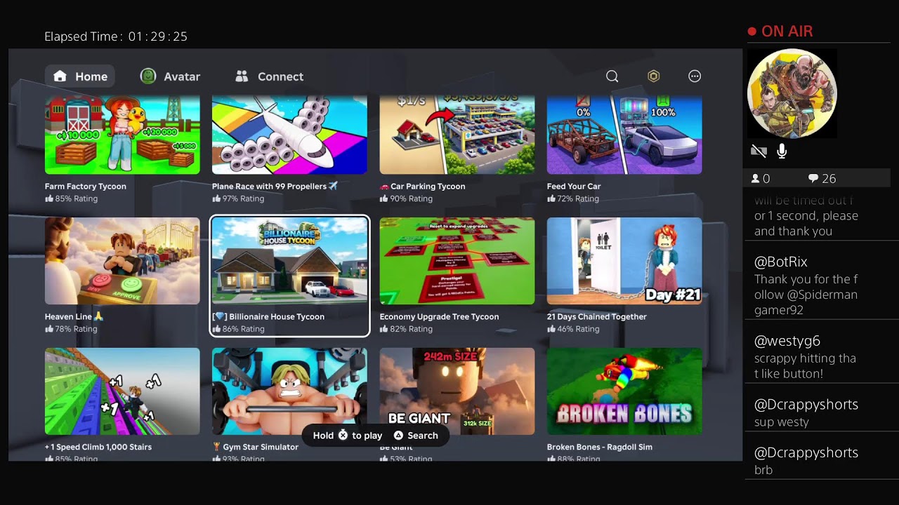 Playing roblox on Thursday night