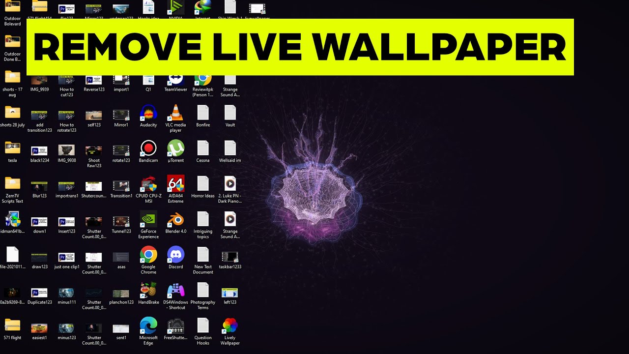 How to Remove Live Wallpaper From Windows 11