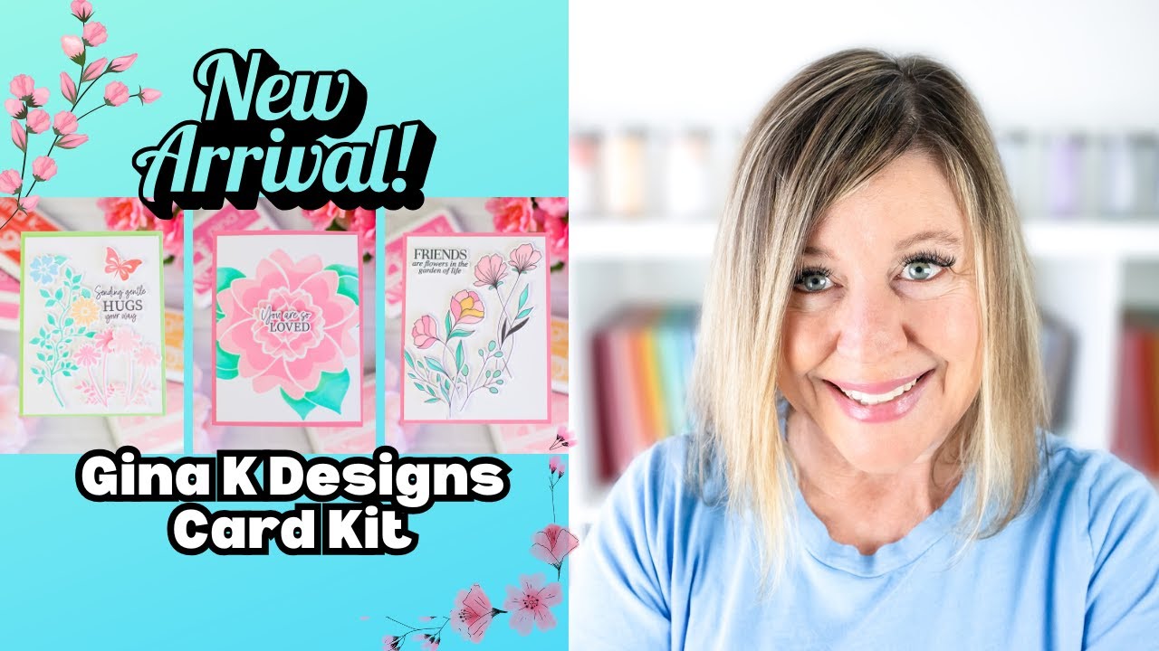 New Gina K Designs Card Kit with Stamps, Dies, Stencils and a NEW Tool