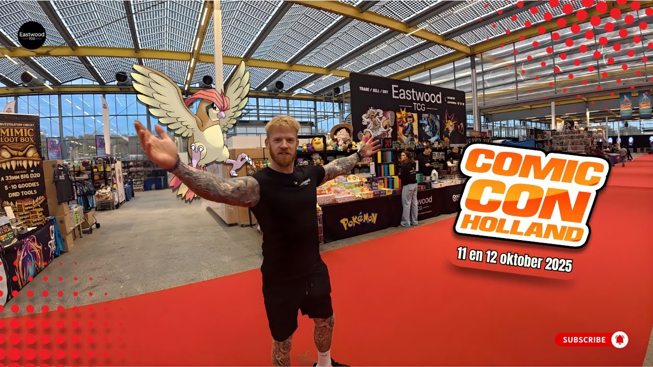 Comic Con Holland 11 en 12 oktober 2025: TCG, Cosplay & Kip?! | Vendor POV Eastwood TCG 🎬 #pokemon