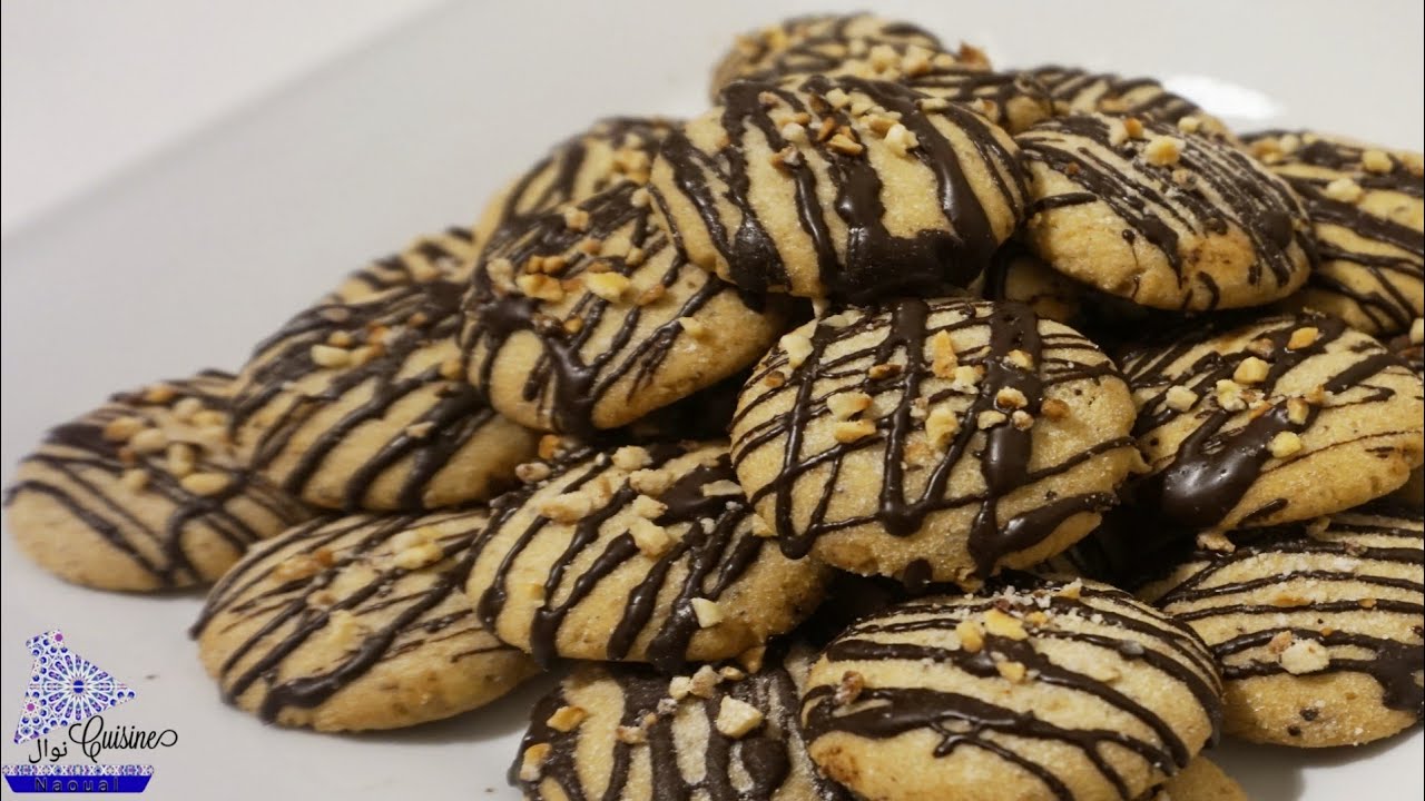 Marokkanische Sesam-Walnuss-Kekse mit Schokolade | Eid Kekse | Kekse in nur 5 Minuten