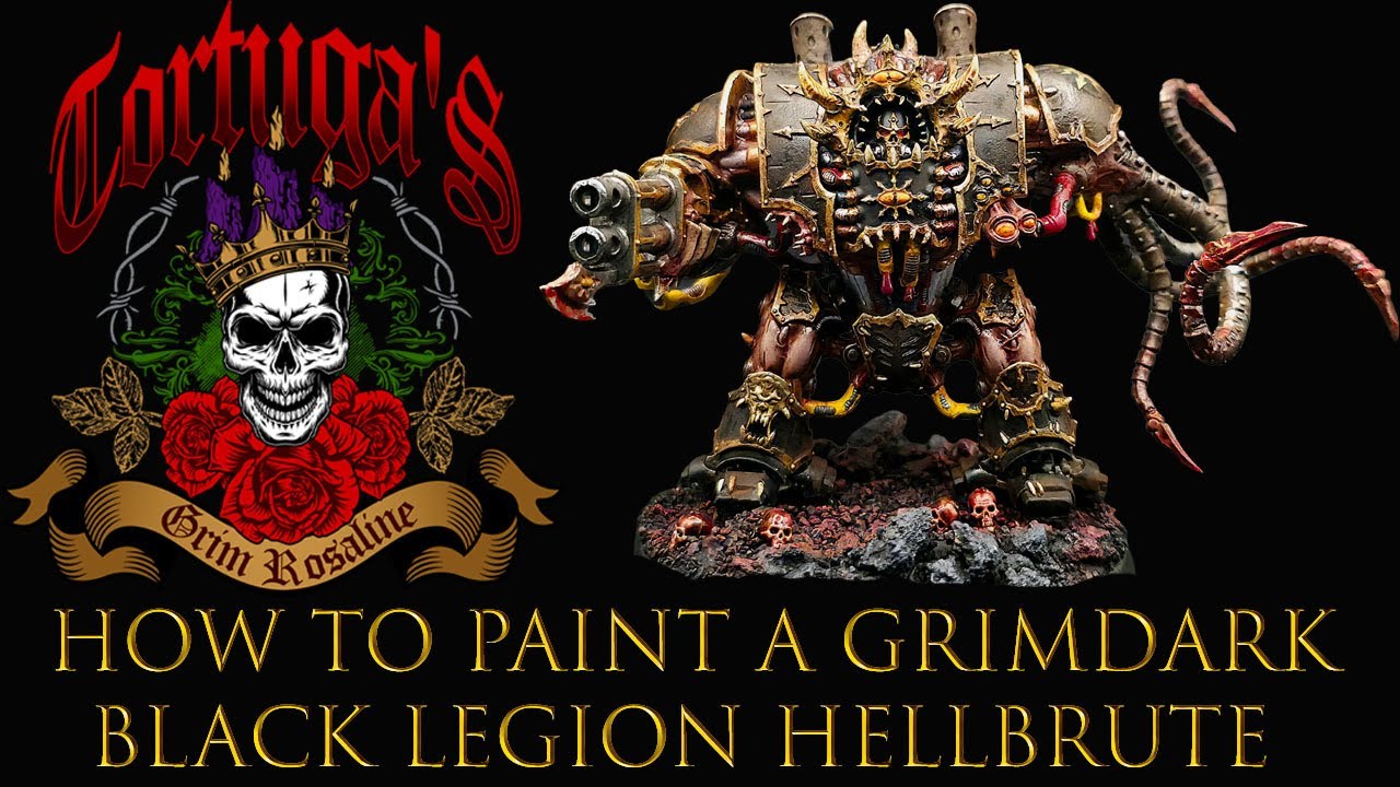 How to paint a Grimdark Black Legion Hellbrute