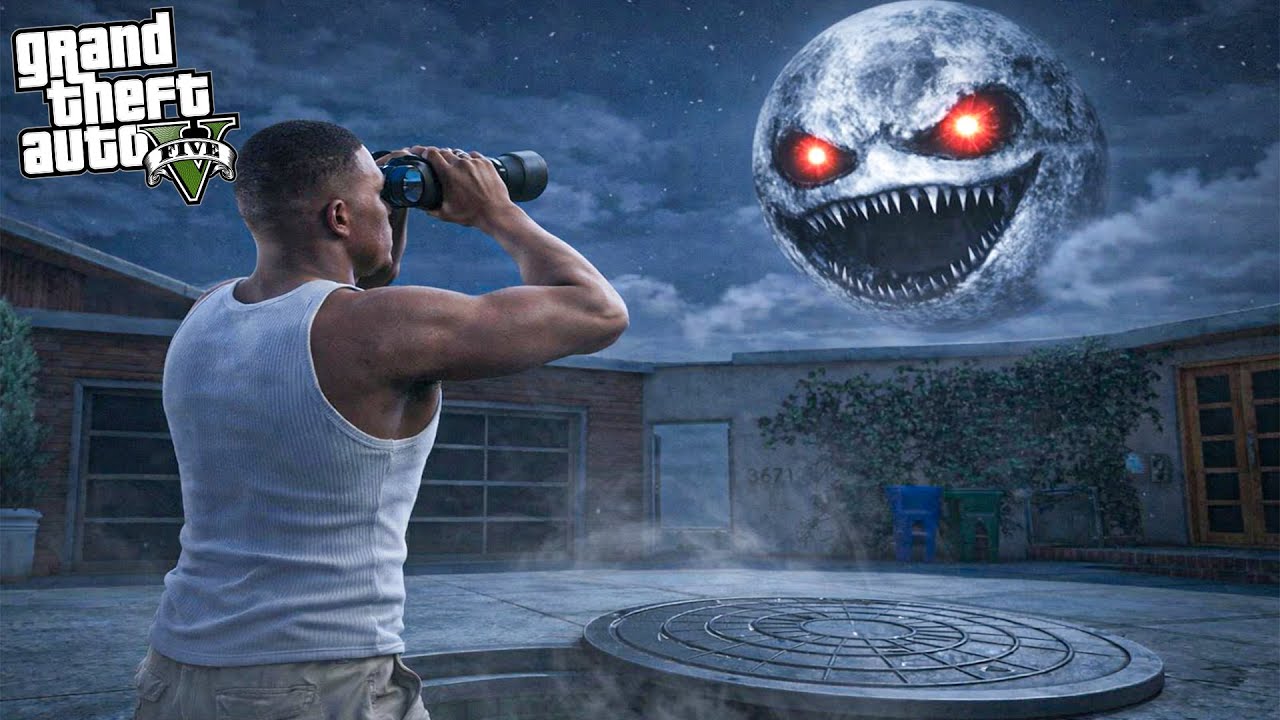 Franklin Découvre une LUNE TERRIFIANTE au-dessus de Los Santos | GTA 5 Mods