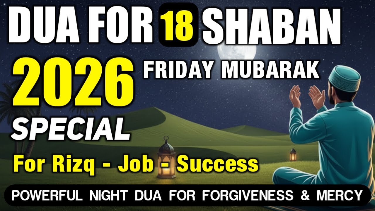 Prayer on Friday Blessing | Must Listen! One Powerful Dua Month on Sha'ban for Forgiveness & Mercy