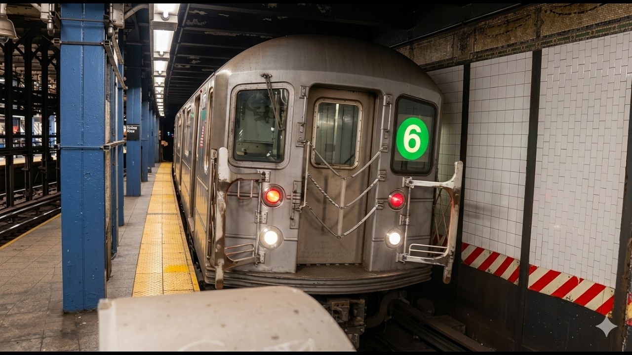 NYC Subway: MTA Trains In Manhattan - 4, 5, 6 (IRT Subway)