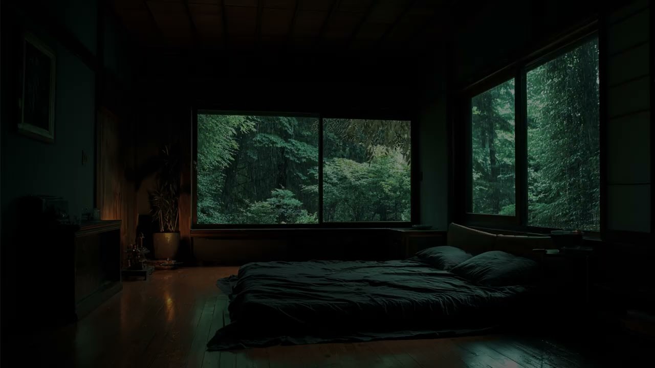 Rain Threads Through Bamboo Eaves ☔ Paper Doors Breathing The Scent Of Moss And Tea