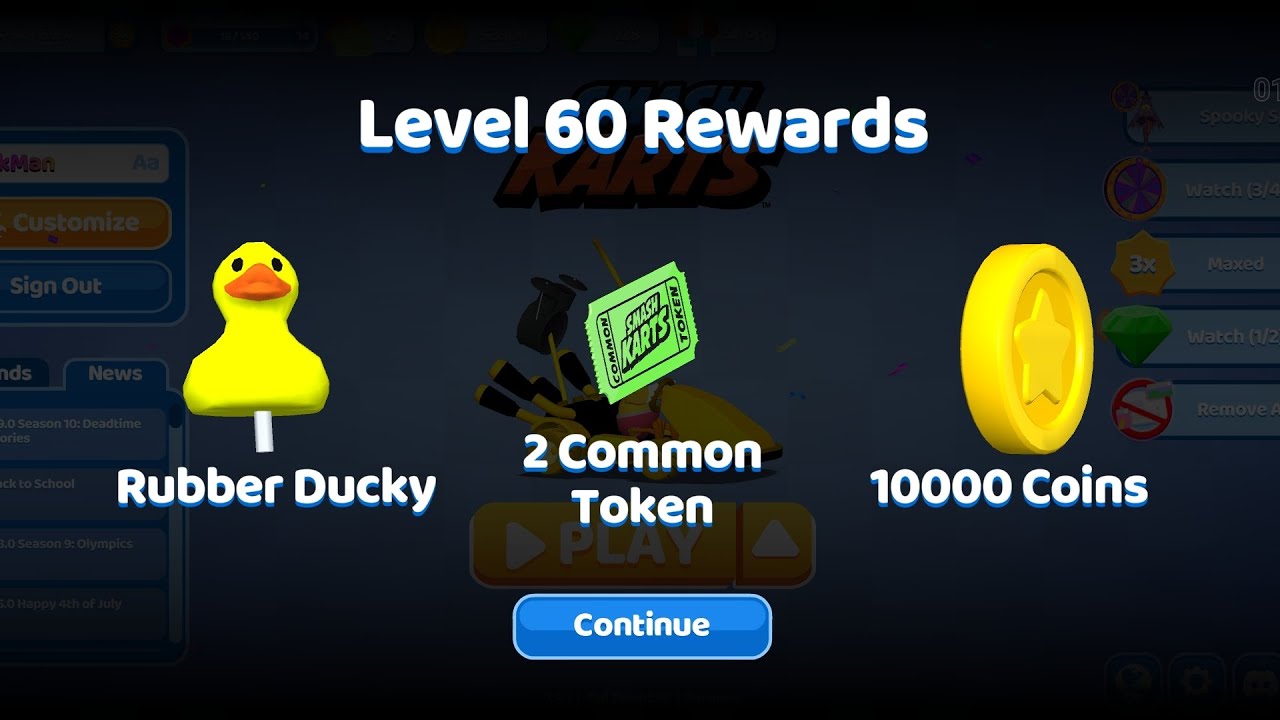Level 60 Smash Karts Montage | The Rubber Duck Is Finally Mine