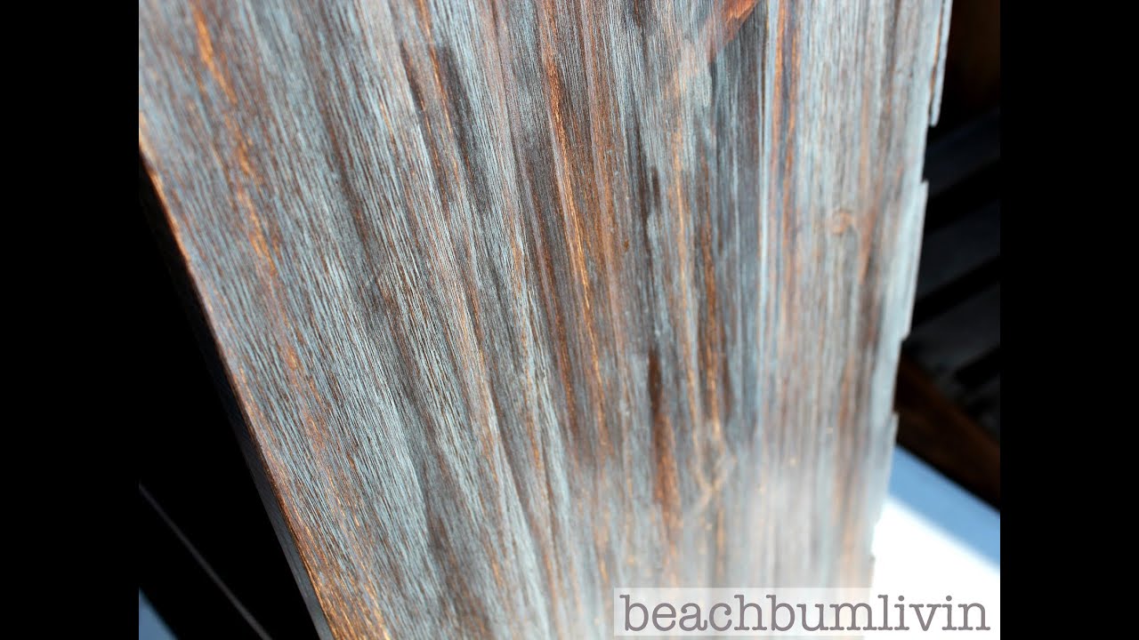 How to Layer Stain for a COOL Look!!  Furniture Finishing Techniques, Distress, Antique