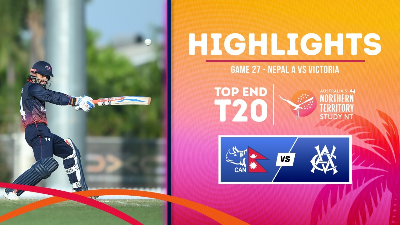 Najważniejsze momenty 27. meczu | Nepal A kontra Victoria Academy | Seria 2026 Study NT Top End T20