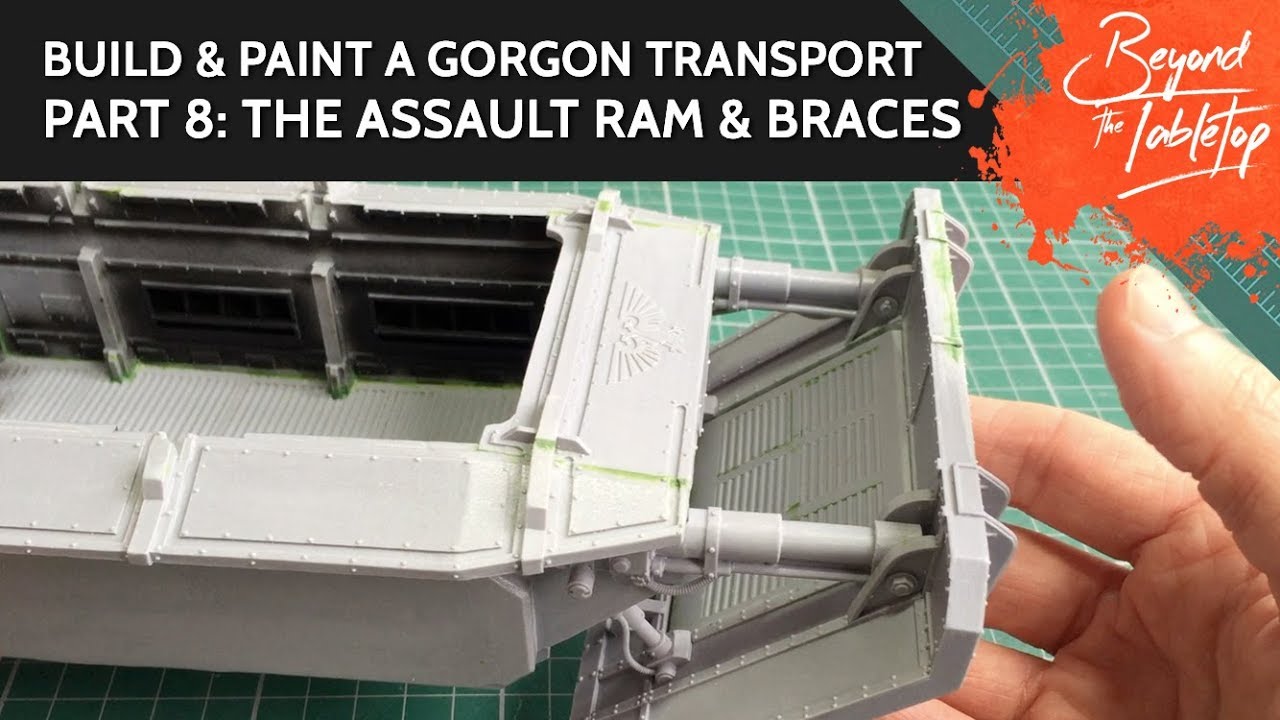 Build & Paint a Gorgon Transport. Part 8: The Assault Ram & Braces
