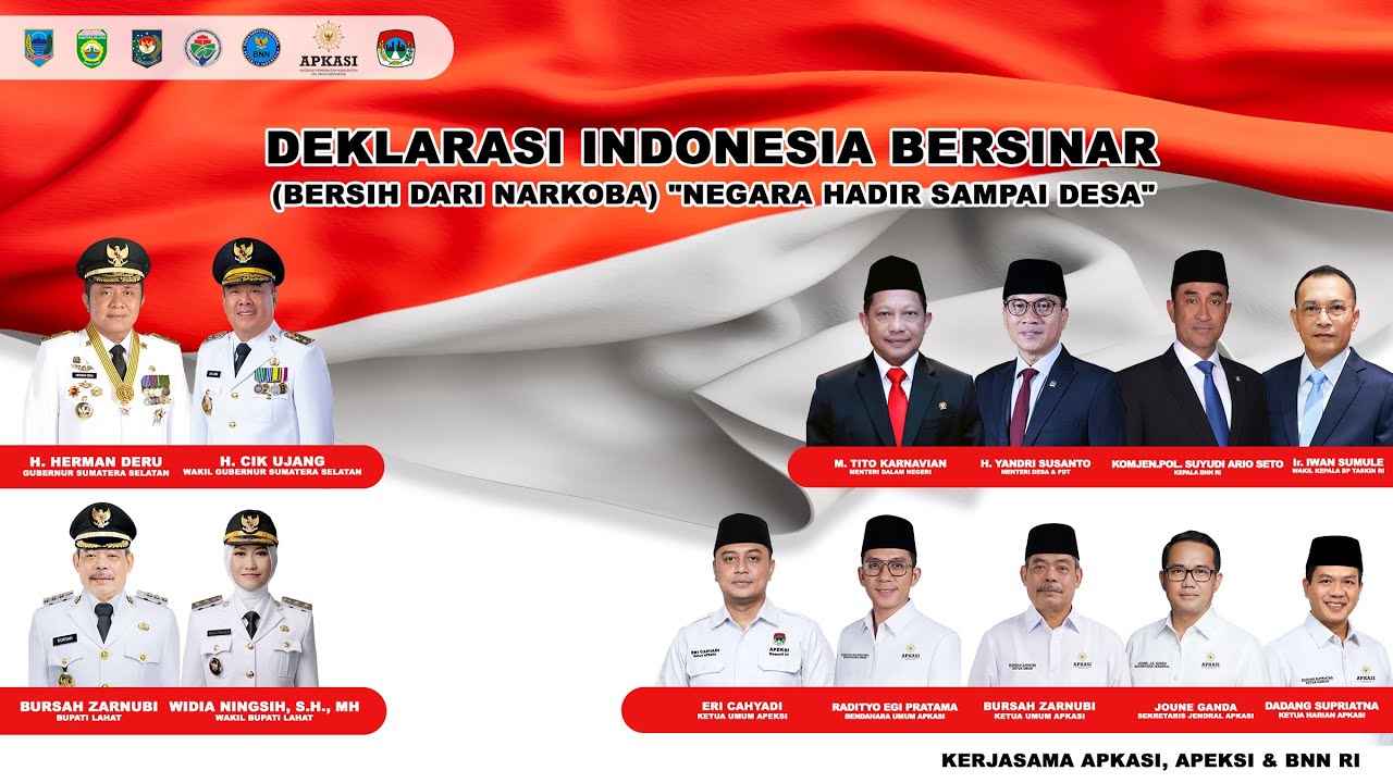 LIVE : DEKLARASI INDONESIA BERSINAR (BERSIH DARI NARKOBA) 