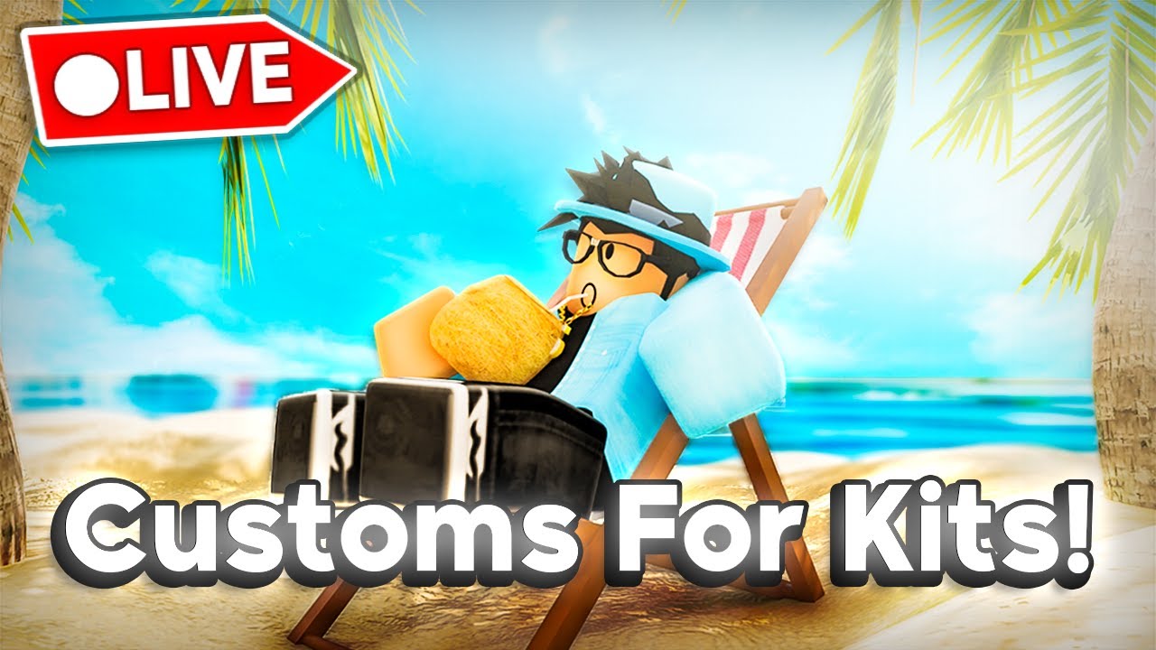 🔴🔥LIVE Roblox Bedwars CUSTOMS For ROBUX/KITS!🏆2ND TO LAST STREAM..🏖️