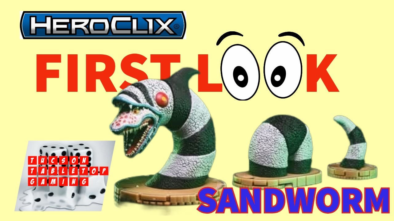 HEROCLIX BEETLEJUICE SANDWORM FIRST LOOK