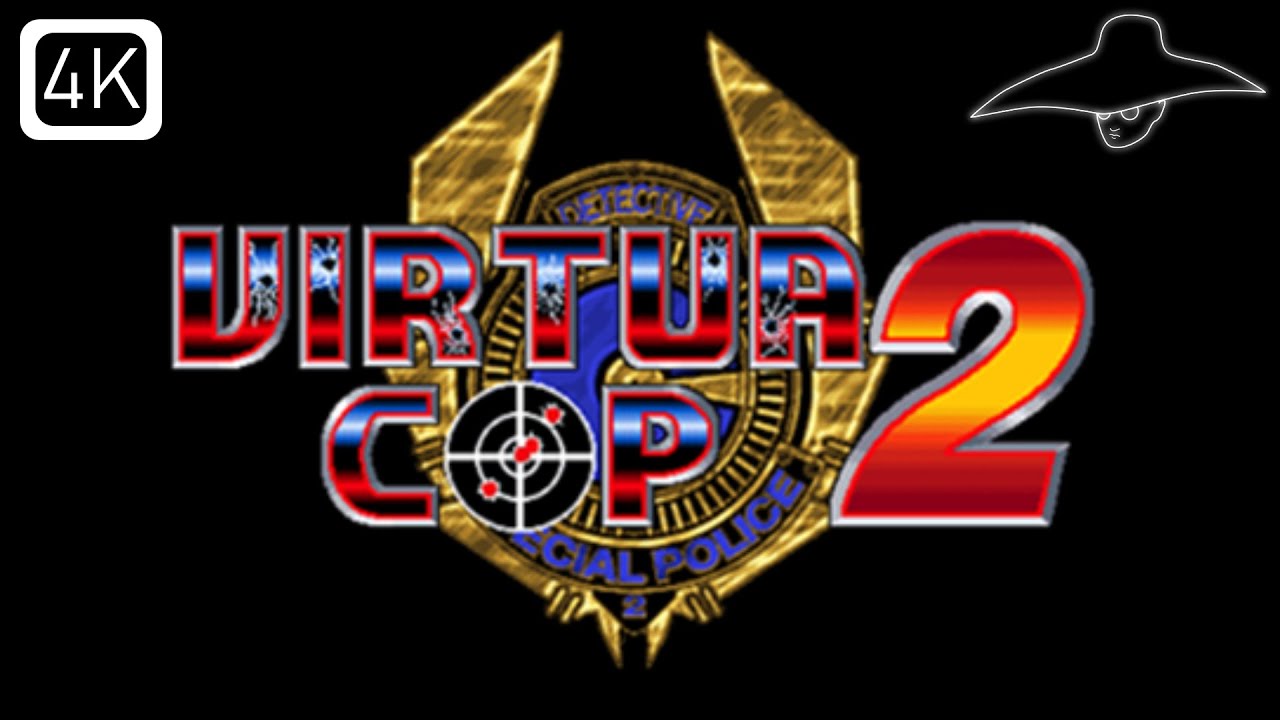 Virtua Cop 2 Arcade - 4K Sinden Lightguns 2 Player Coop Playthrough