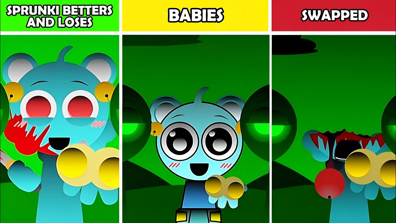 Sprunki Betters and Loses Vs Babies Vs Swapped