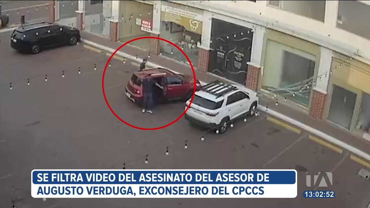 Se filtra video del asesinato del asesor del exconsejero Augusto Verduga