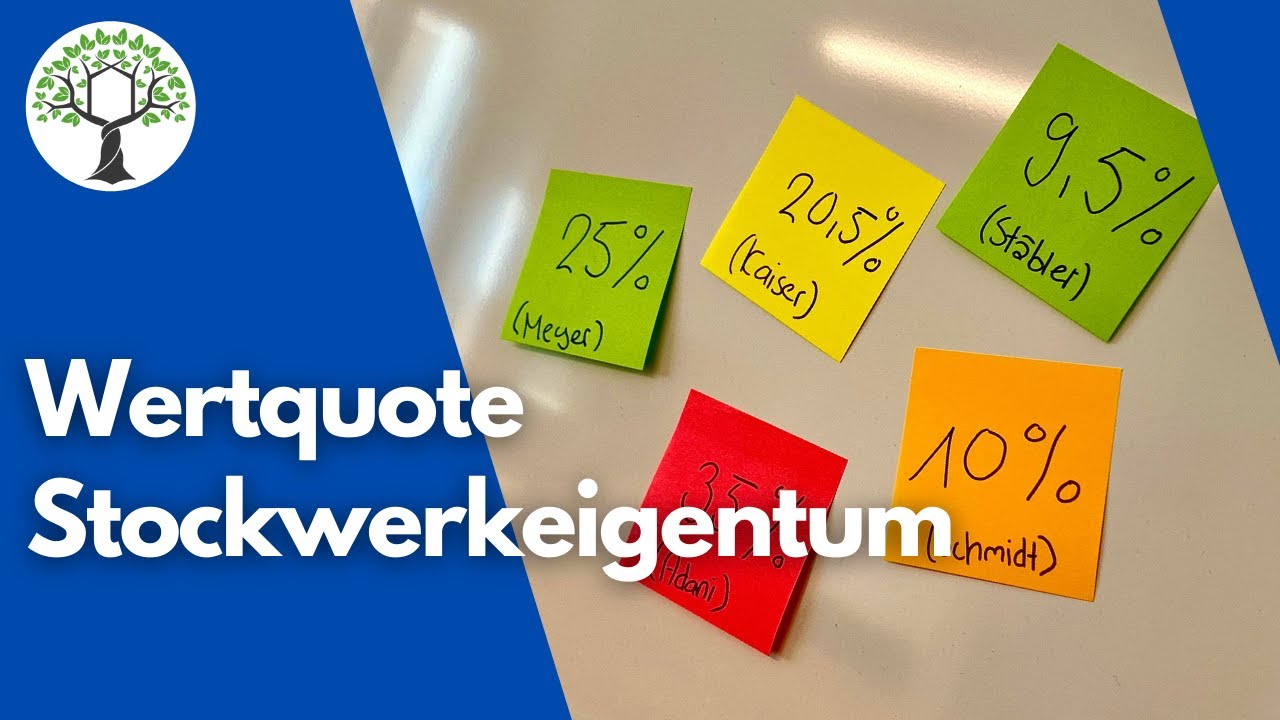 Stockwerkeigentum - Was ist eine Wertquote?