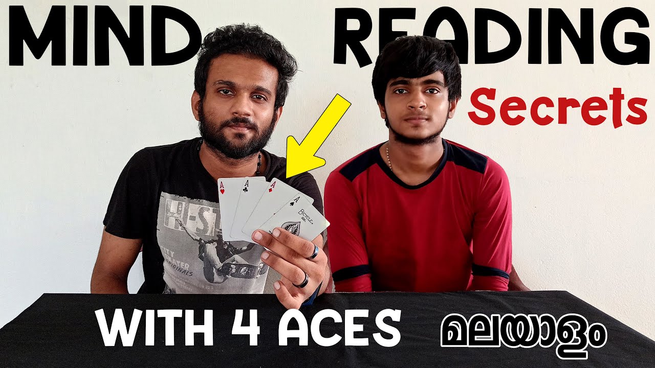 MAGICAL ACES - AMAZING Card Trick Using CARDS TUTORIAL ||MALAYALAM||Visual Magix