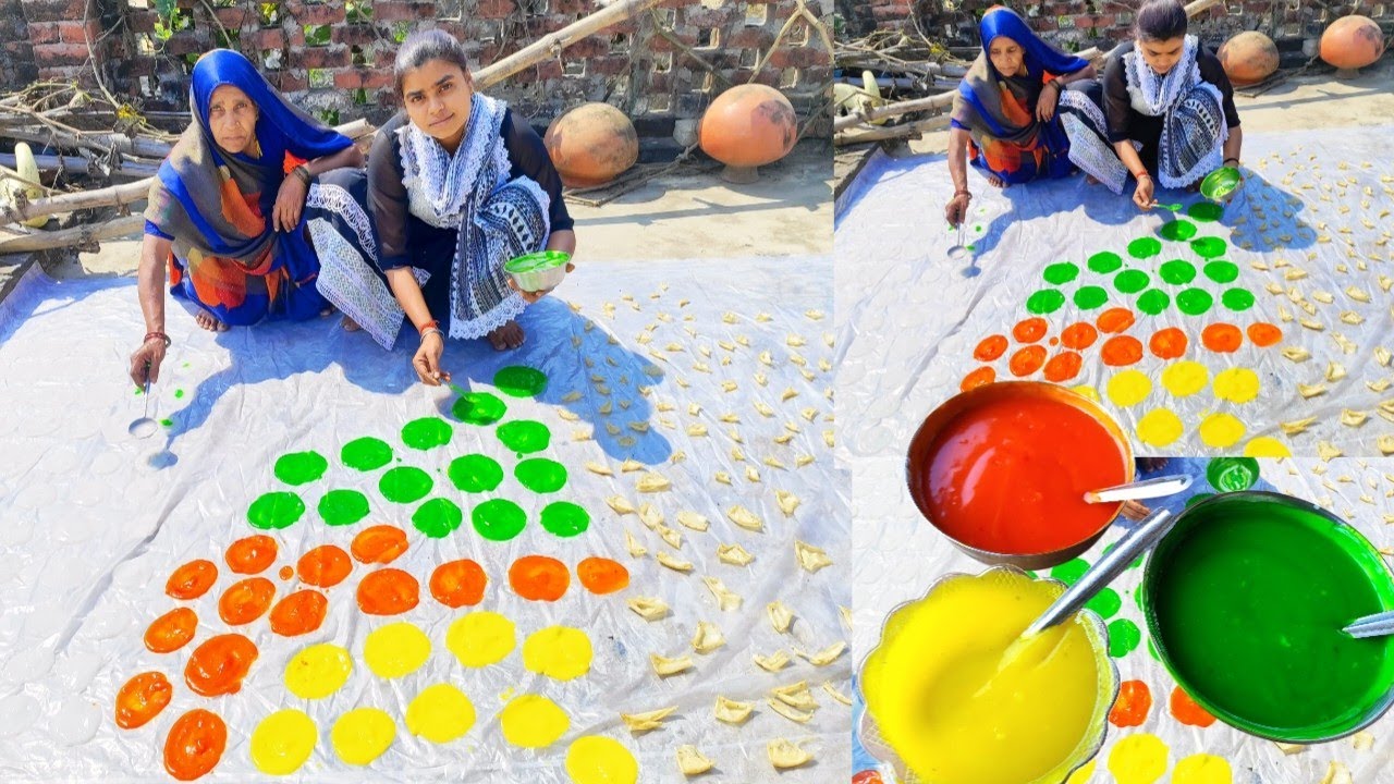🛖गाँव के पुराने तरीके से बनाएं अरारोट-मैदा पापड़ | स्वाद ऐसा कि बाजार वाले भूल जाएं 🤗 Desirecipes.. 