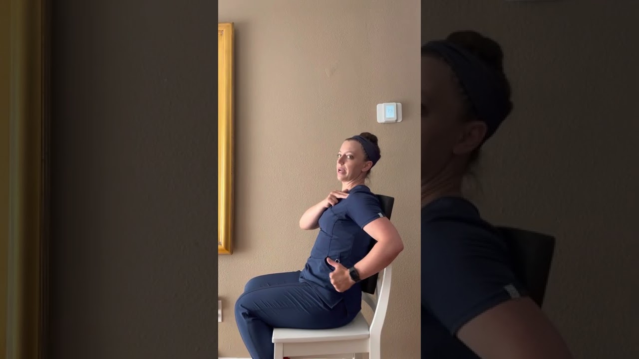Physical Therapist describes 3 seated exercises for better posture and improved spine health