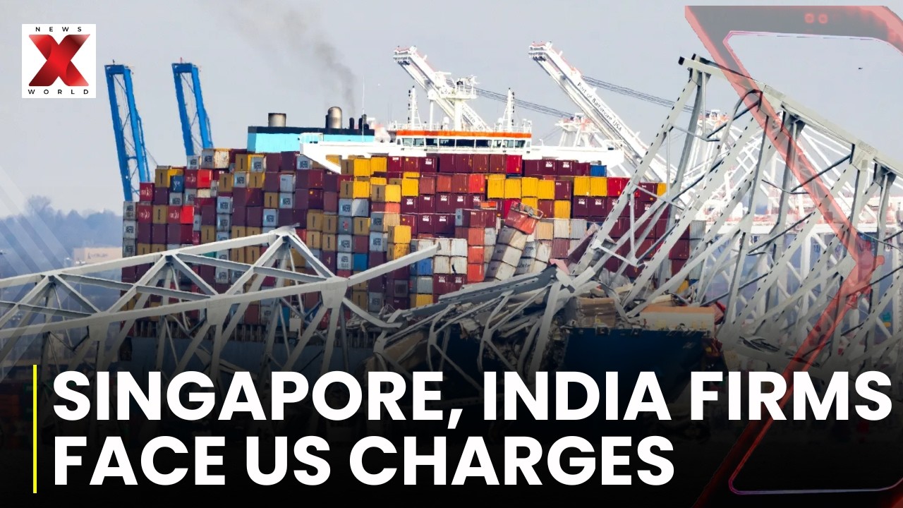 Singapore And Indian Firms Charged In US Baltimore Bridge Collapse Case | NewsX World