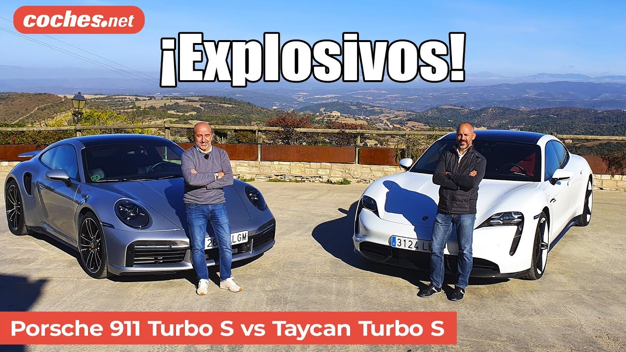 Porsche Taycan vs 911 Turbo S | Comparativa / Prueba / Review en español | coches.net
