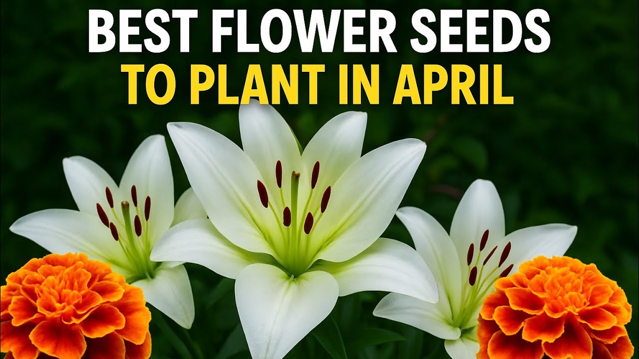 April Flowers To Sow and Grow Now // Bee and Pollinator Friendly Flowers 