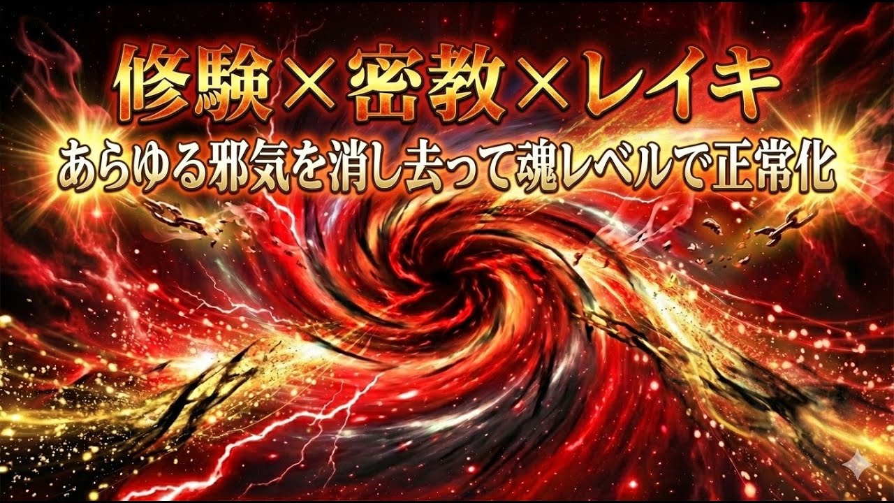 修験×密教×レイキ｜あらゆる邪気を消し去って魂レベルで正常化