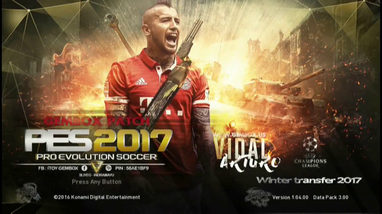 PS3 PES 2017 GEMBOX PATCH INDONESIAN NT IN GAME PREVIEW