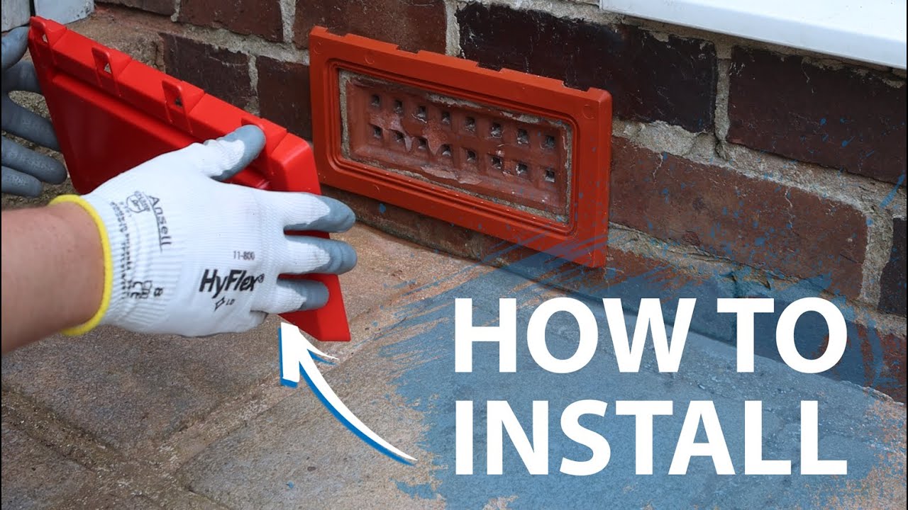 How To Install A Fernco Anti-Flood Air Brick Cover