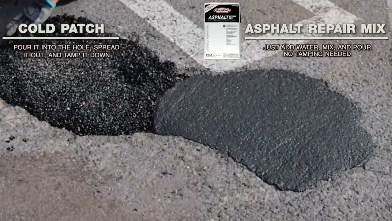 Rapid Set&reg; Asphalt Repair Mix vs. Cold Patch