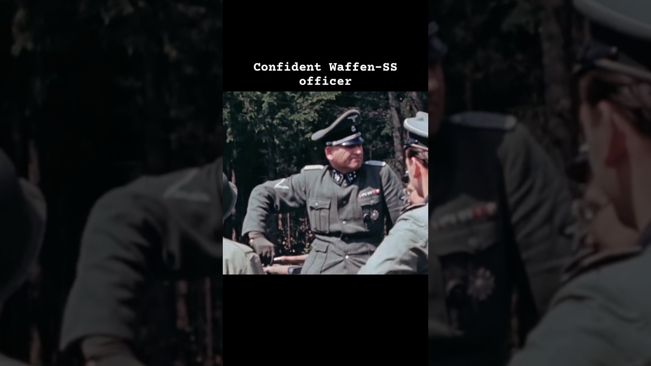 Confident Waffen-SS officer #ww2 #history