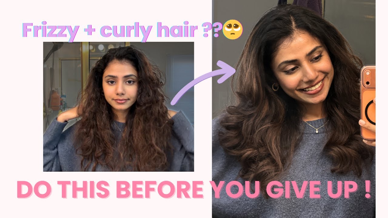 How I Turned My Frizzy Curly Hair into a Smooth Blowout in Under 30 Minutes ✨
