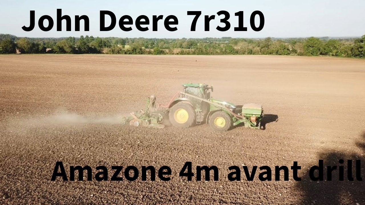 John Deere planting bird food #johndeere7r