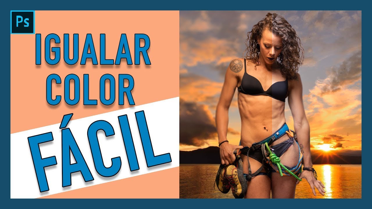 🔴 Cómo IGUALAR COLOR en 2 imágenes con Photoshop 🔴
