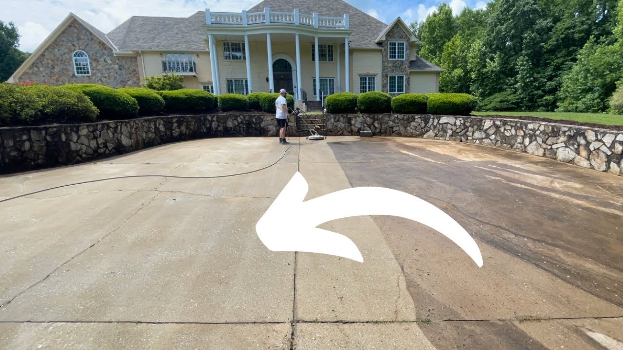How To Prevent Lines When Pressure Washing Concrete