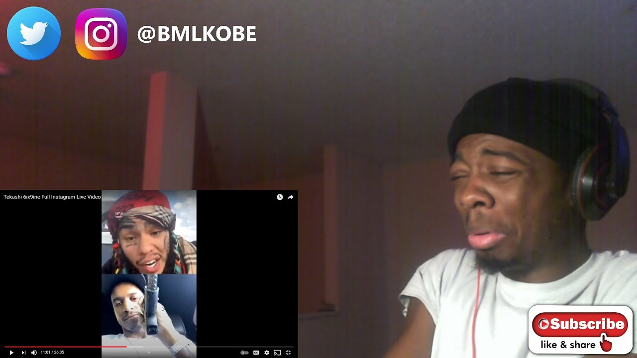 6ix9ine Full Instagram Live Video Disrespecting king von 600breezy lil reese and Lil Durk (Reaction)