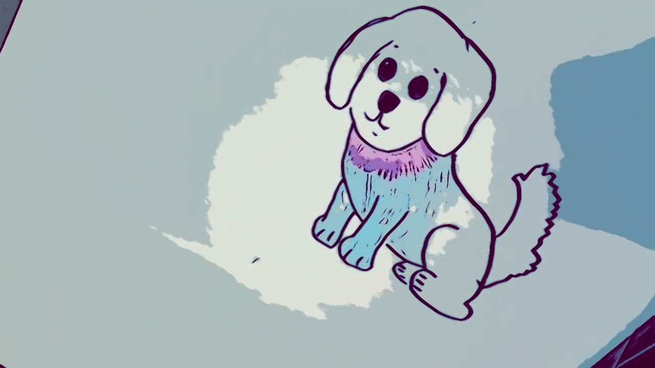 How to Draw a Dog 🐶🎨🖍️/Easy Drawing for Kids/Stories in Color🎨 #drawingforchildren