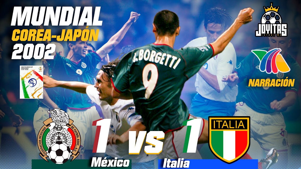 El GOLAZO IMPOSIBLE de JARED BORGETTI 🥵 MARTINOLI y LUIS GARCÍA 🎙️ México vs Italia 🏆 Mundial 2002