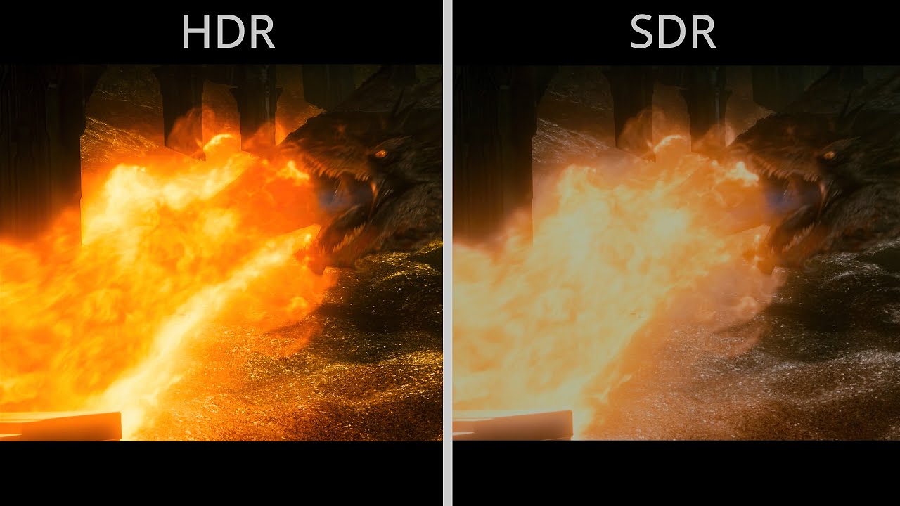 The Hobbit: The Desolation of Smaug HDR vs SDR Comparison