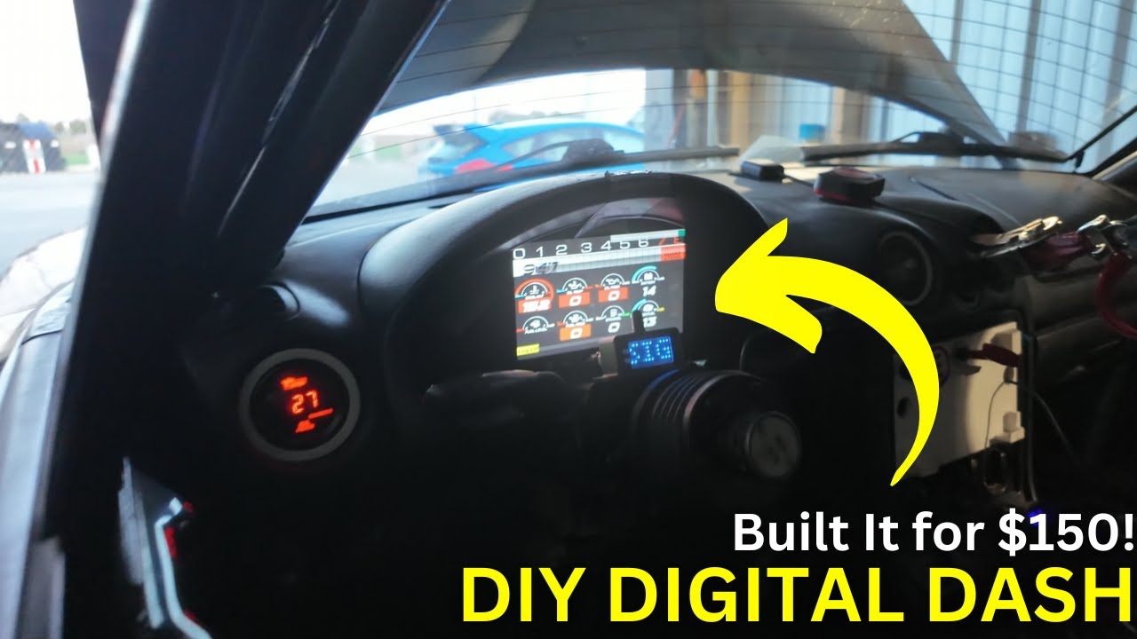 $150 DIY Digital Dash for My ChampCar Miata | Raspberry Pi + TunerStudio Setup