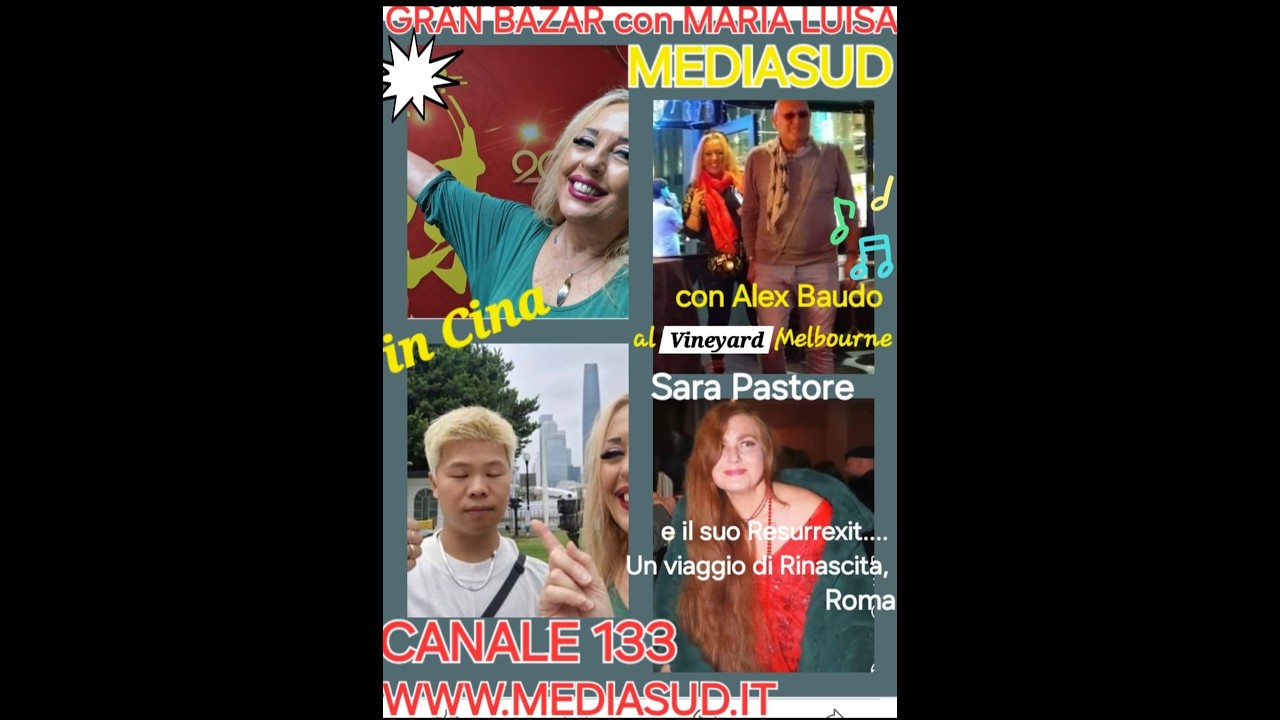Gran Bazar N.133 - Alex Baudo a Melbourne, Tour in Cina e l'Arte di Sara Pastore a Roma