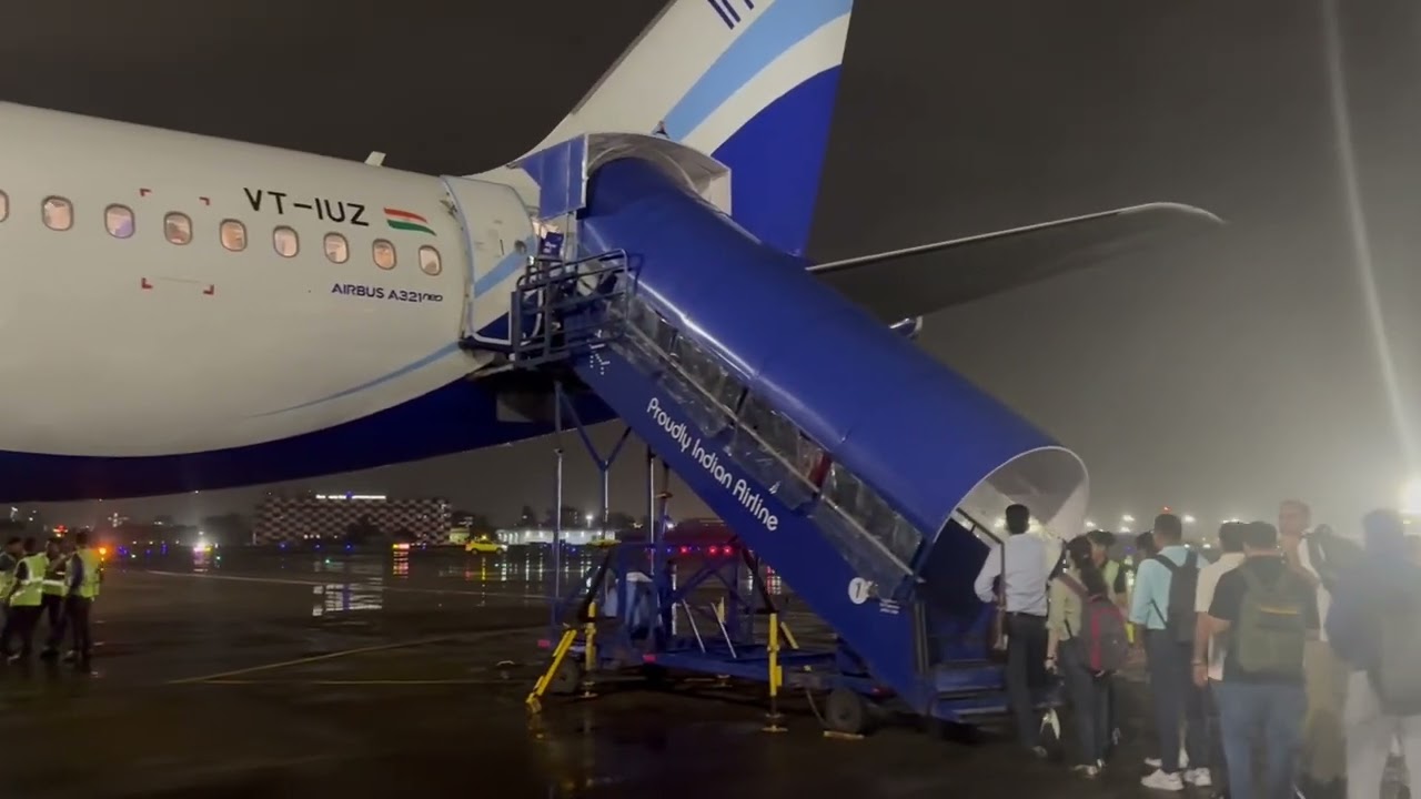 IndiGo Flight at CSMIA in Mumbai